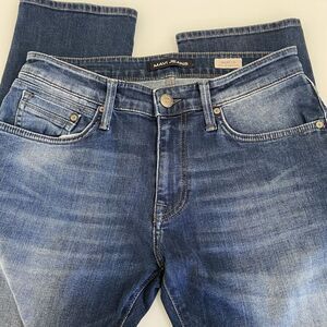 Mavi Jeans Mens 30 x29 Blue Marcus Slim Straight Leg Stretch Pockets Preppy Logo